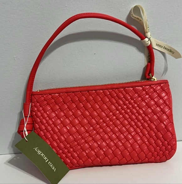 Vera Bradley Handbags - Vera Bradley Red Woven Clutch